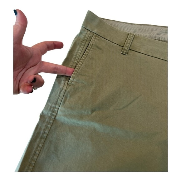 J. Crew Olive Sand 5" new stretch classic chino short in Plus Size 24 H5807 NEW - Picture 3 of 16